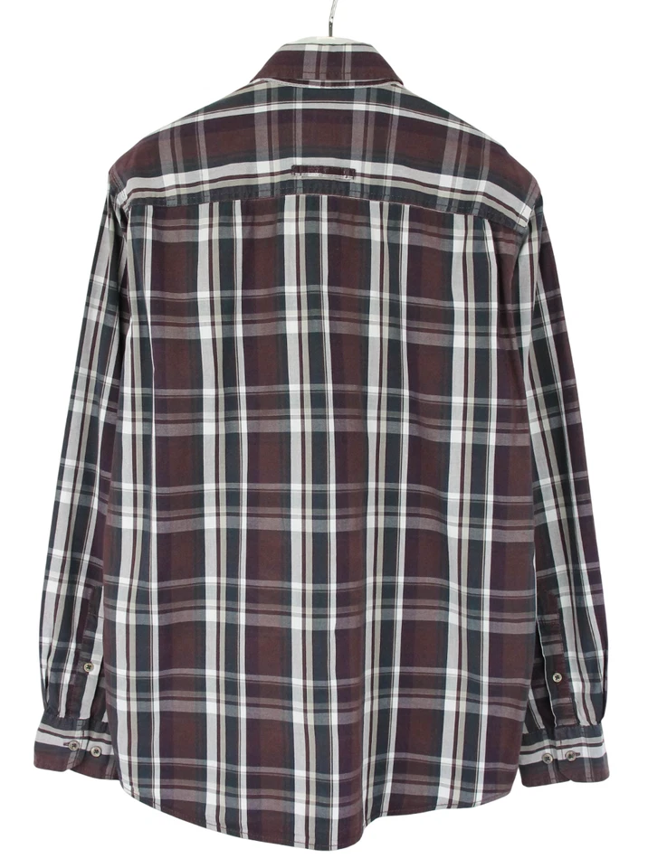 CAMEL ACTIVE Shirt Men's MEDIUM Casual Button Down Neck Pocket Plaid - Image 2 of 4