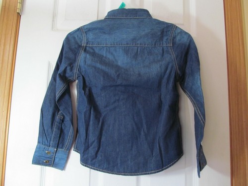 Neu mit Etikett Jungen Canyon River Blues Western-Stil blau Denim Langarmhemd - Bild 3 von 13