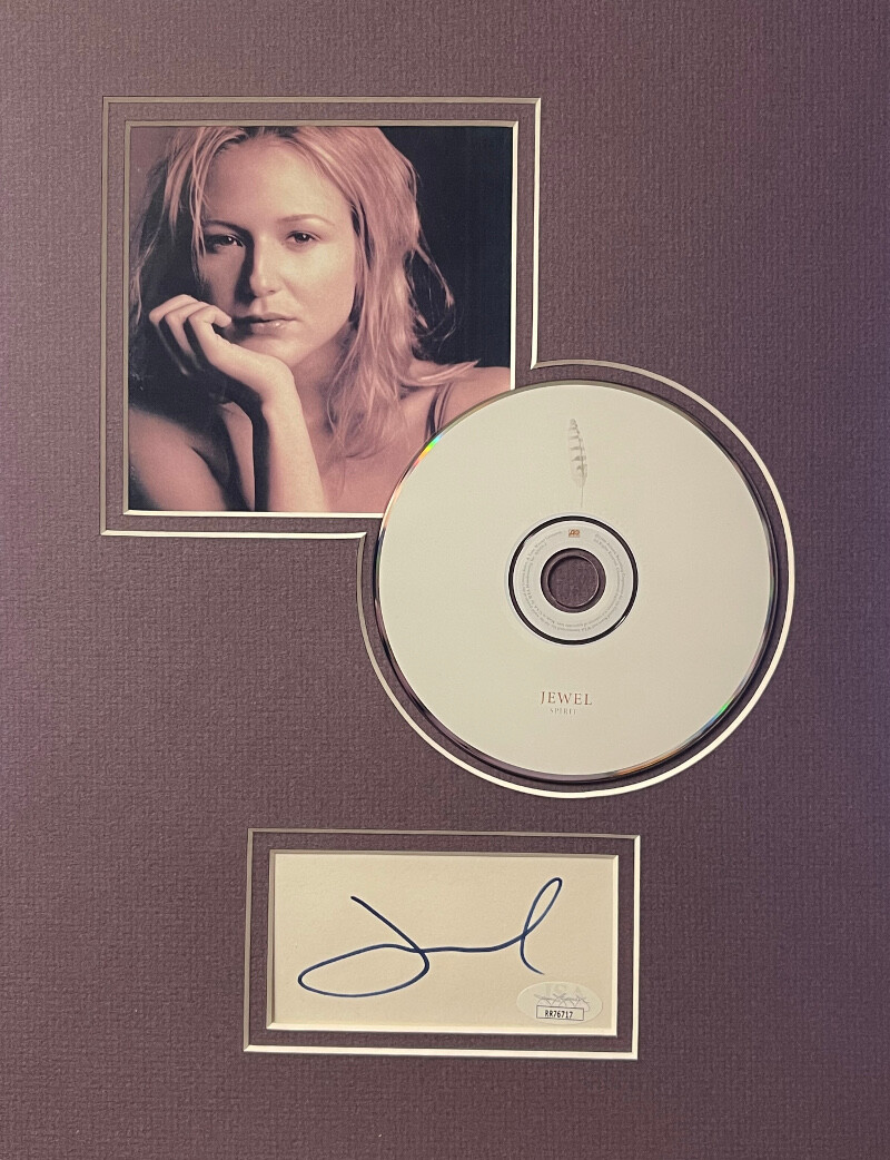 Jewel signed 3x5 Cut w/ 1998 Spirit Cover w/ CD- JSA #RR76717