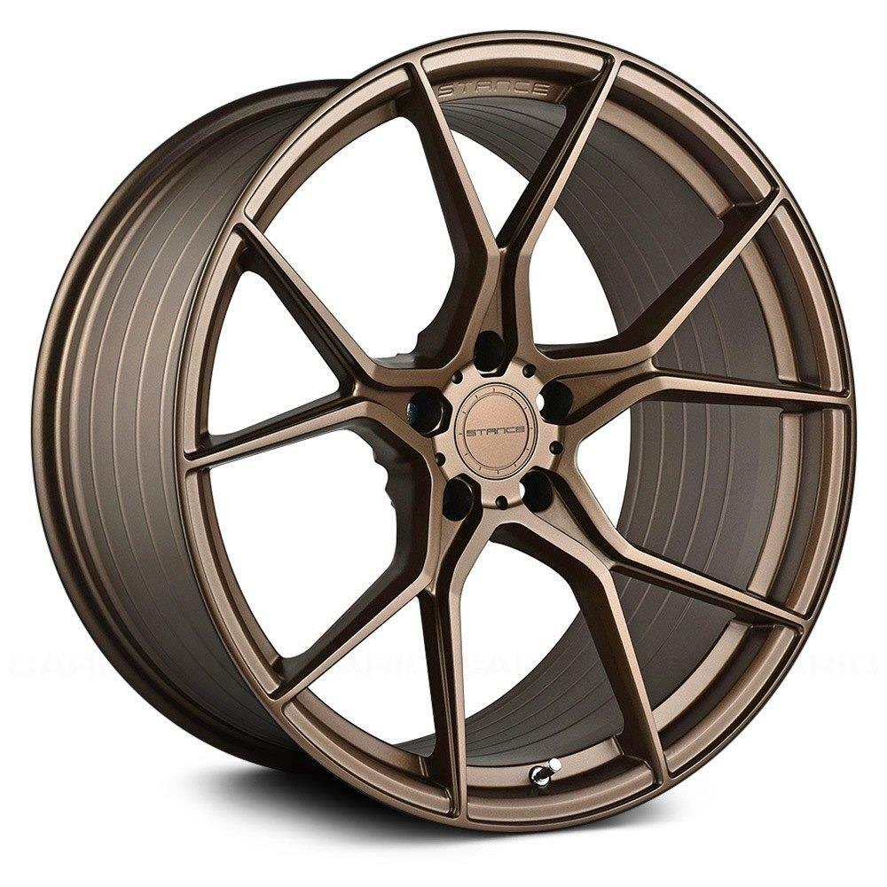 19 inch 19x8.5 Stance SF07 Satin Bronze wheels rims 5x112 +38 | eBay