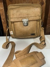 Vintage Bag Marsand Camel Camera Carrier Faux Leather Retro USA Photography