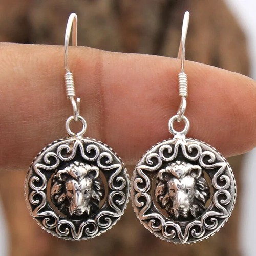 Cara Pendientes Único 925 de Plata Ley Regalo Pascua | eBay