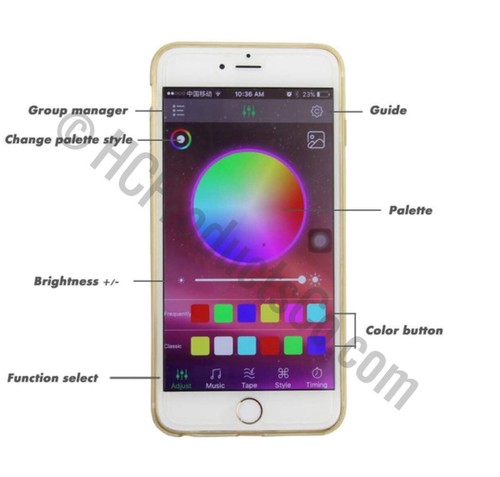 Kit luci LED controllate Bluetooth per pattini a rotelle 16 milioni di opzioni di colore - Foto 2 di 9