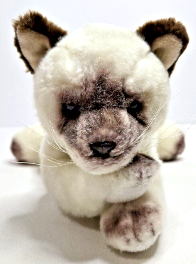 Vintage Target Siamese Cat Kitten Plush Stuffed Animal Blue Eyes 9