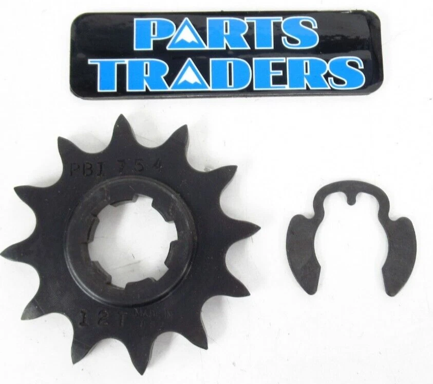 Piñón delantero PBI 12T Yamaha TT250 TT350 TT600 XT400 XT550 XT600 SRX600 Foto 2 de 3