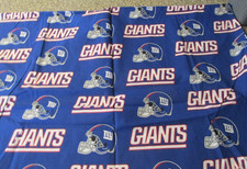 1 yards x 58"Wide Quilt Sewing Fabric NY Giants NFL 2008 Navy blue helmets