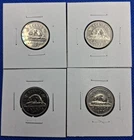 1977 CANADA CANADIAN NICKEL 5 CENTS LOT OF 4 COINS  A-1