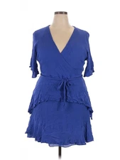 Rylee + Cru Women Blue Casual Dress 18 Plus