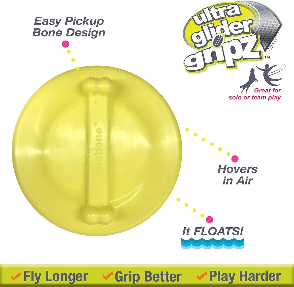 Nylabone Power Play Ultra Glider Gripz Dog Flying Disc Large (1 Count) - Image 3 of 4