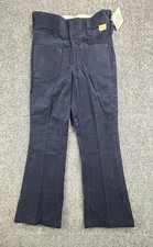Vintage 70s Mr Wrangler Kids Bell Bottom Pants 26x26 NOS Navy Flare USA