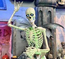 NEW! Home Depot 6.5FT Animated LED App Ultra Skelly Halloween Skeleton 