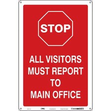 Condor 477R42 Traffic Sign, 18 In H, 12 In W, Polyethylene, Vertical Rectangle,