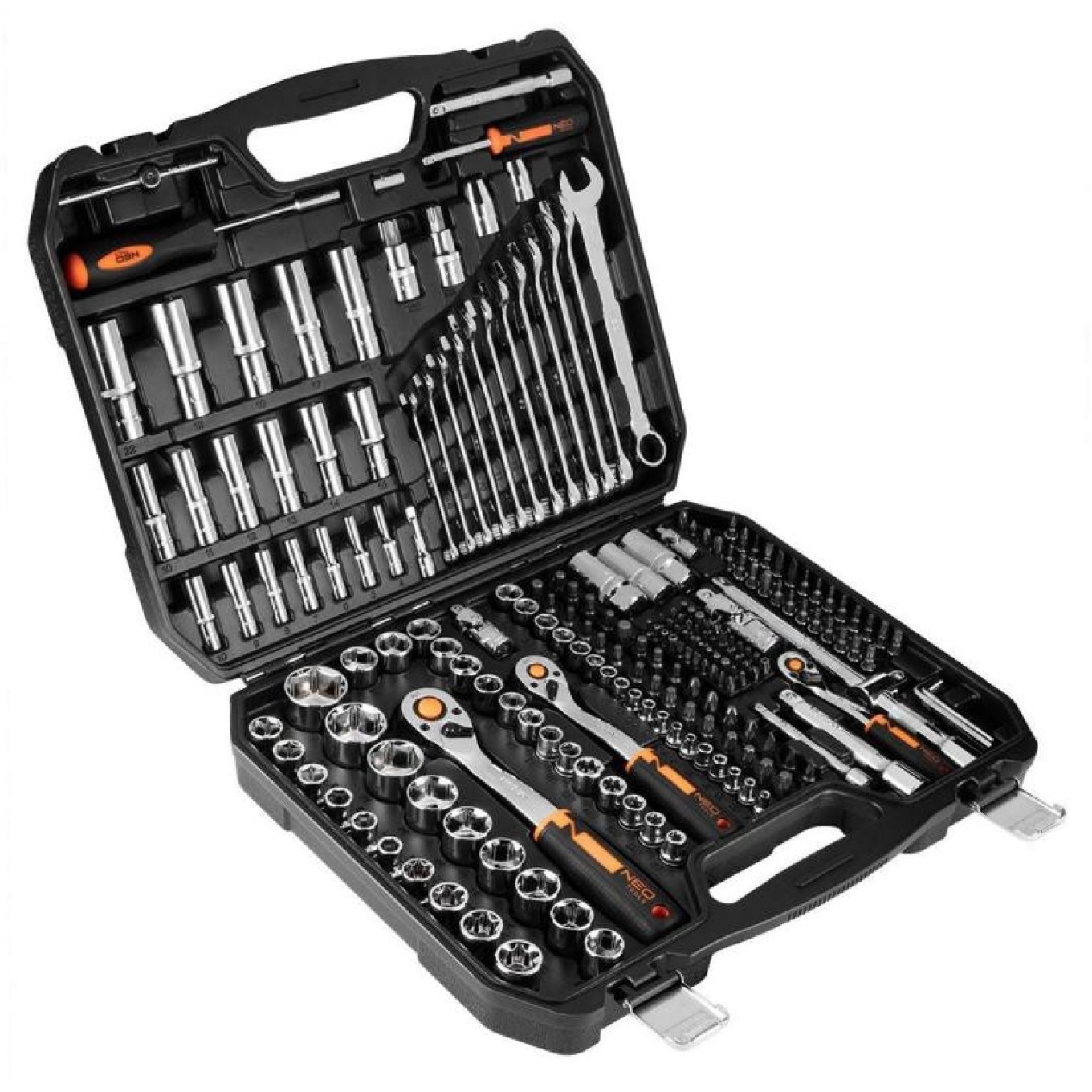 Socket wrench 1/2, 3/8, 1/4,/ set 219 pieces/, CrV 10-076