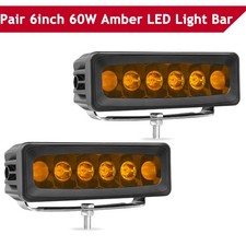 2x 6 Pro Max Cree Led Light Bar Pods Spot Driving Fog Headlight Offroad 4wd Atv 2x 6 Pro Max Cree Led Light Bar Pods Spot Driving Fog Headlight Offroad 4wd Atv