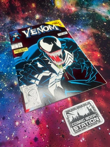Venom Lethal Protector #1 Raw VF/NM LTD Series Red Foil Vintage Marvel Comic '92