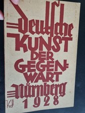 Katalog der Ausstellung Deutsche Kunst der Gegenwart Nürnberg 1928,entartete