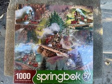 Springbok 1000 Piece Thrilling Trains Puzzle - Made in USA