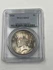 1924  $1 Peace Silver Dollar PCGS Certified MS62 Uncirculated Coin