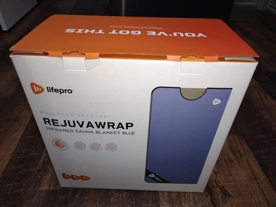 Lifepro RejuvaWrap Infrared Portable Indoor Sauna Blanket, Blue