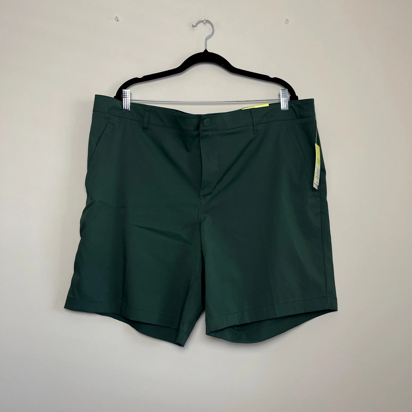 NWT All In Motion Men's Golf Shorts Above Knee Hunter Green Quick Dry Sz 44