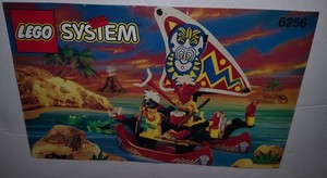MANUAL ONLY Lego 6256  Vintage Catamaran Pirates Islanders Instructions Legoland