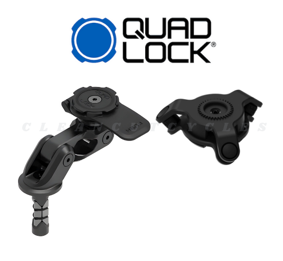QUAD LOCK Motorcycle Fork Stem Phone Mount PRO + Vibration