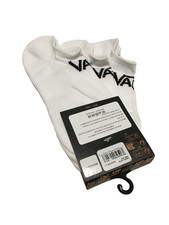 VANS Off The Wall 3 Pack Classic White No Show Kick Socks Men's Shoe Size 6.5-9