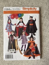 simplicity sewing pattern 1584 Kids Halloween