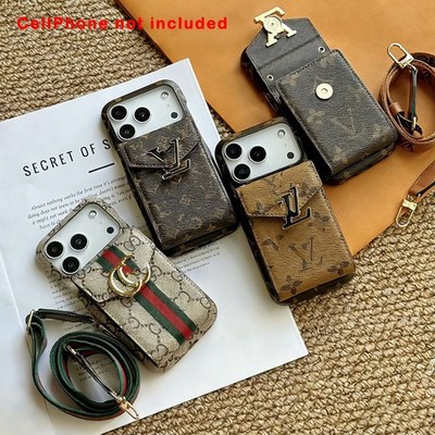 Vertical Crossbody Card Holder   Wallet Phone Case for iPhone 17/16/15/14 Series