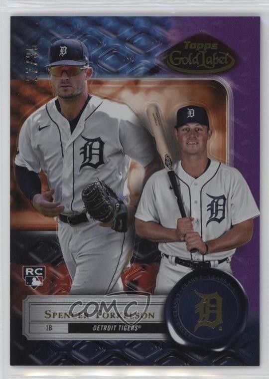 2022 Topps Gold Label Class 3 Purple 27/35 Spencer Torkelson #75 18gt