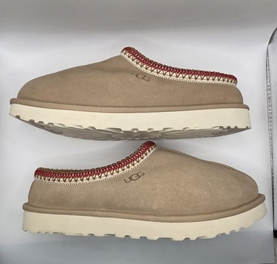 Ugg Tasman Women's Slippers Size 11 Chestnut With Red Trim
