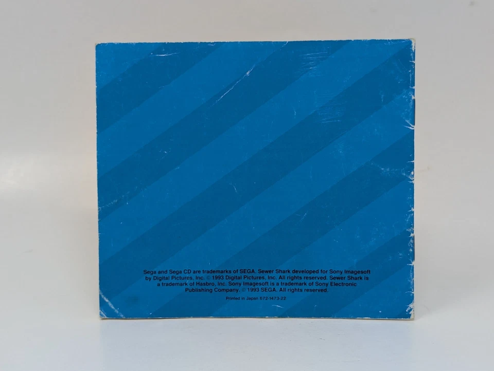 Sewer Shark Sega CD Instruction Manual Only – Original Booklet 1992 - Image 2 of 2