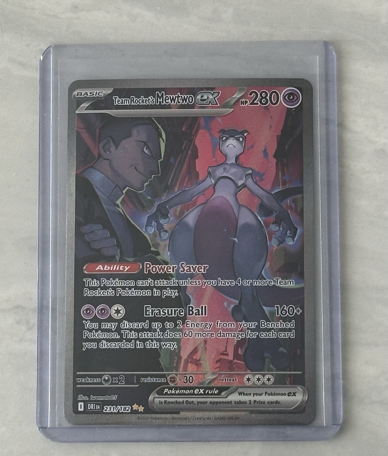 Team Rocket's Mewtwo ex 2025 Scarlet & Violet: Destined Rivals