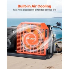 PCP Air Compressor, 4500PSI/30Mpa Diving Scuba Tank Air Compressor, 60 L/min Fou