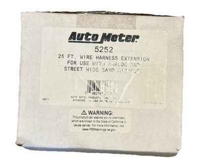 Auto Meter 5252 Wire Harness Extension 25Ft Wideband Air/Fuel Ratio