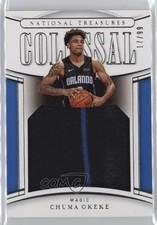 2019 Panini National Treasures Colossal Rookie Materials 17/99 Chuma Okeke 7fr