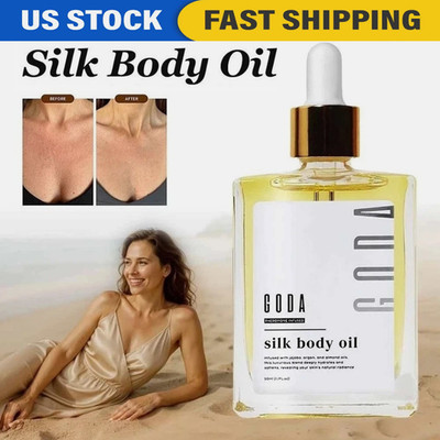 GODA Silk Body Oil Fragrance Perfume ,Bath&Shower Oil-Hydrating Smooth Silky