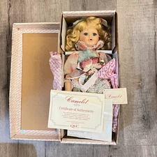 Camelot Porcelain Doll ,Original Box and Certificate