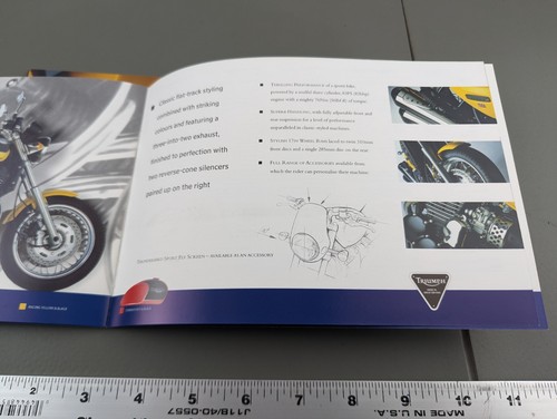 1999 Triumph Motorcycle Dealer Sales Brochure - Bild 11 von 11