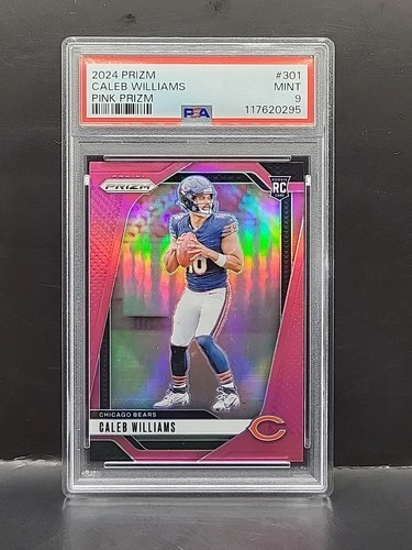 2024 Panini Prizm - Caleb Williams #301 Pink Prizm (RC) PSA MINT 9