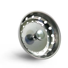 3-1/2 In. Strainer Basket with Fixed Post Replacement for Kitchen Sink Drains St