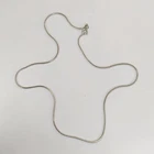 Vintage Sterling Silver 925 Snake Chain Necklace Spring Ring Clasp Minimalist