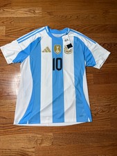 ADIDAS Argentina #10 Messi Jersey FIFA World Cup Qatar 2022, Size L SHIPS NOW!!