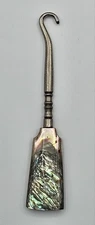 Vintage Mother of Pearl Handle Shoe, Boot, Button, Lacing Hook Tool