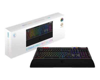MSI STRIKE PRO WIRELESS GAMING KEYBOARD STRIKE PRO/MECHANICAL/SILENT/PER KEY