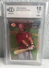1995 Bowman Baseball Aaron Boone 1st Impressions #246 Cincinnati Reds BCCG 10