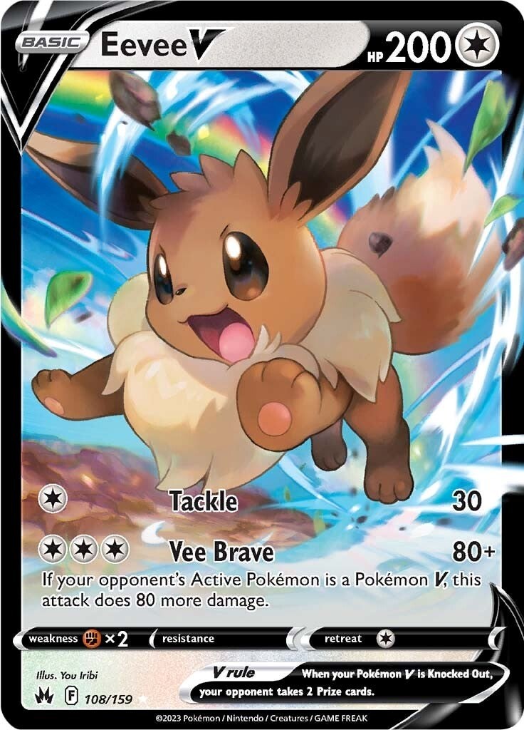 Eevee V Holofoil [CRZ - 108/159NMEN