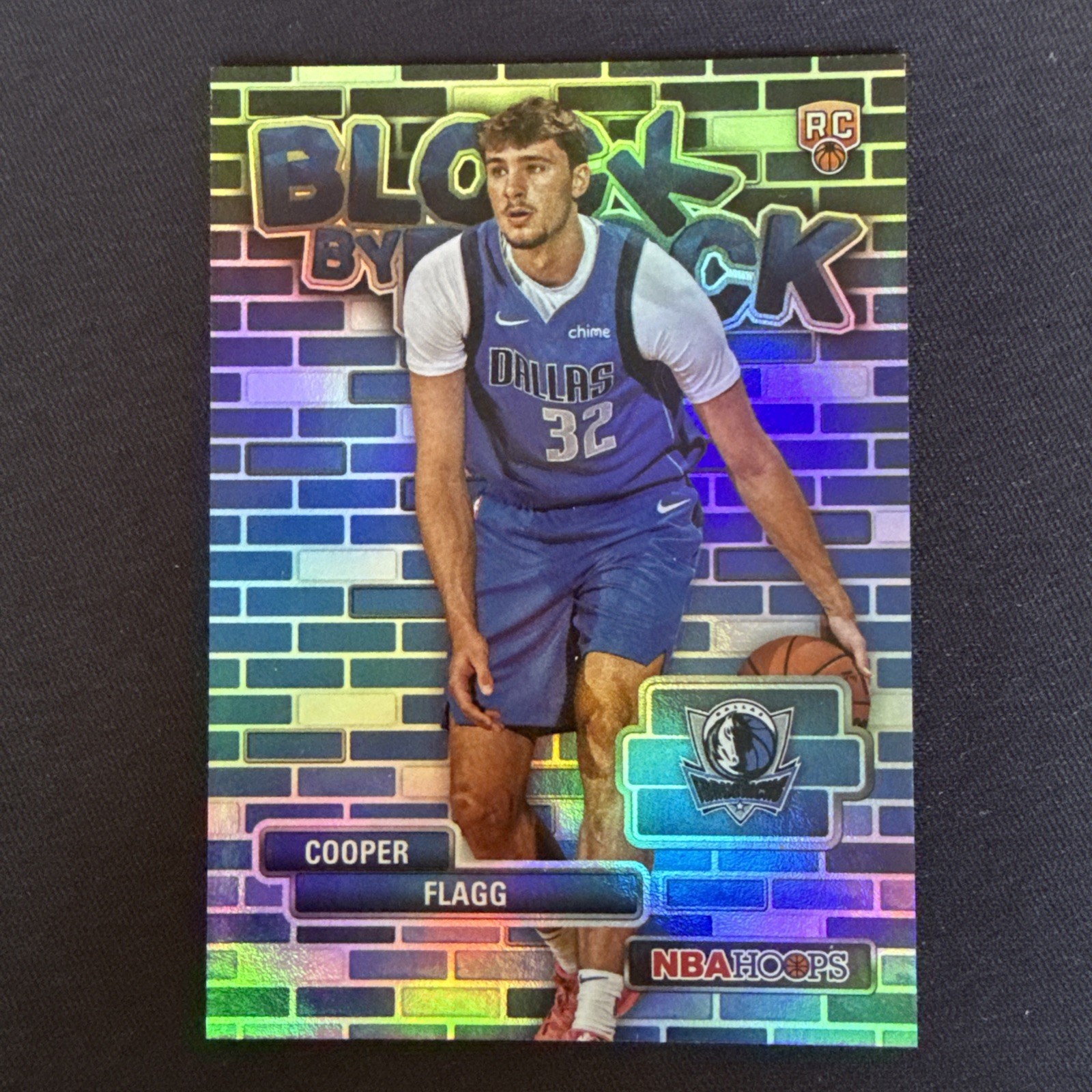 Cooper Flagg #BYB-1 Basketball Cards 2025 Topps NBA Hoops Block by Block trading card — raw and PSA graded price guide