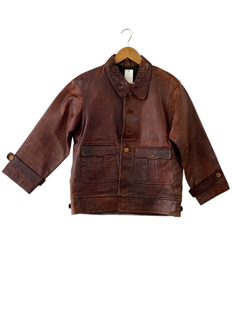 Leather Jacket Blouson/40/Leather/Brw 3417