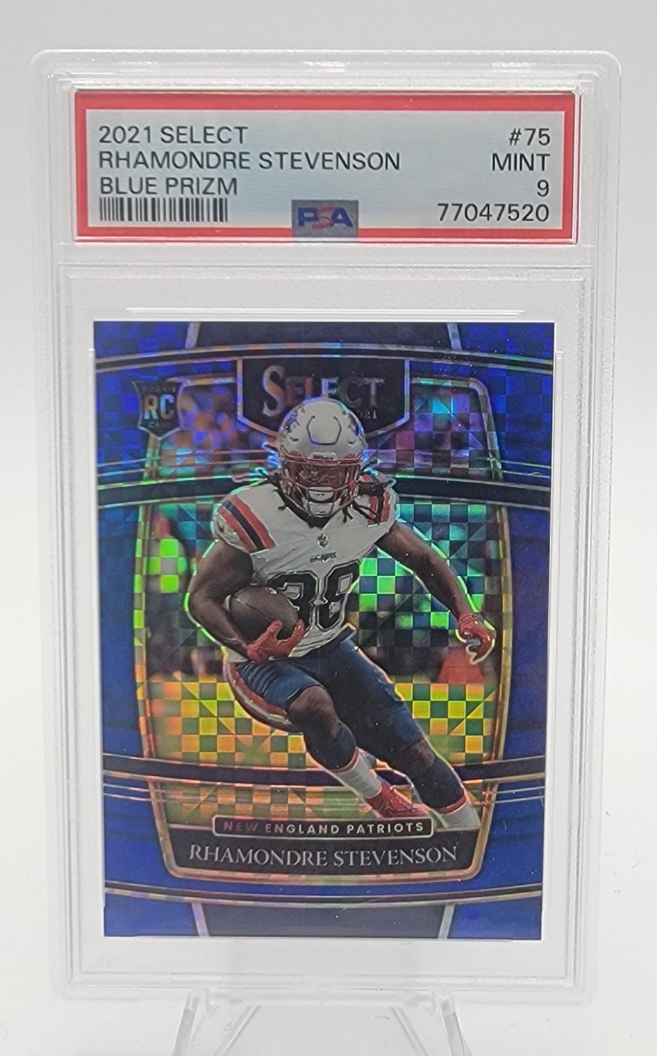 Rhamondre Stevenson Panini Select #75 Copper Die Cut
